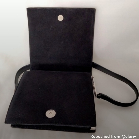 Salvatore Ferragamo Vintage Magnetic Snap Shoulder  Evening Suede Ladies Purse - Picture 7 of 16